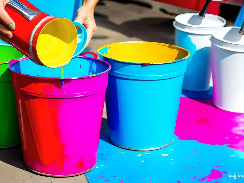 How to Pour Paint Form a 5-Gallon Bucket