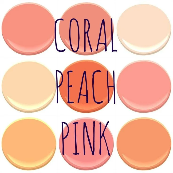 coral peach pink