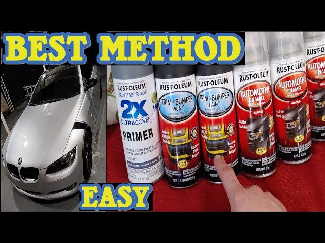 How Many Cans Of Spray Paint To Paint A Car