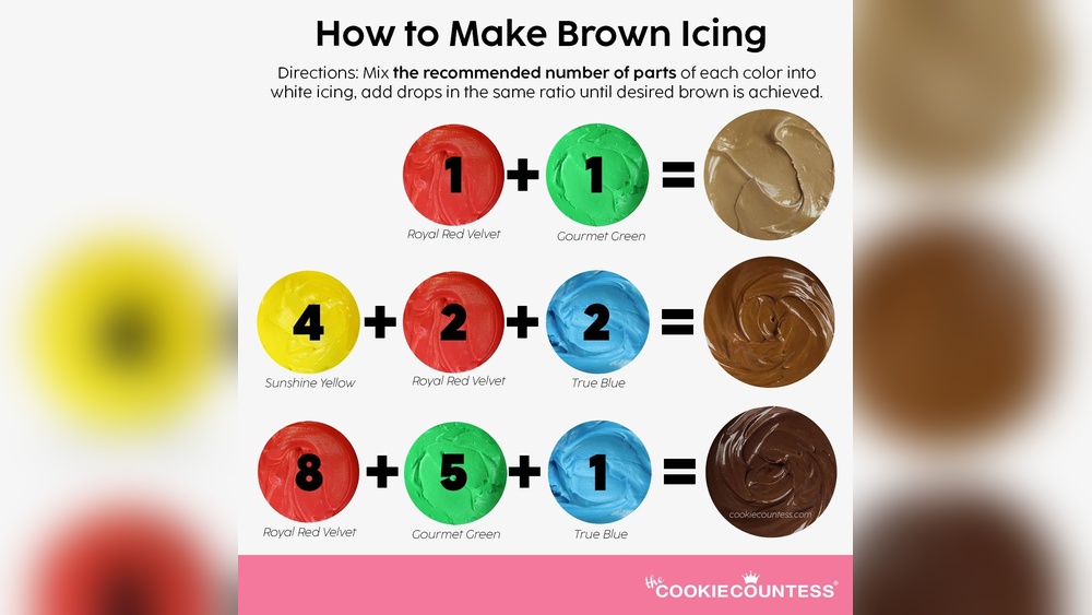 How Do I Make the Color Brown With Food Coloring