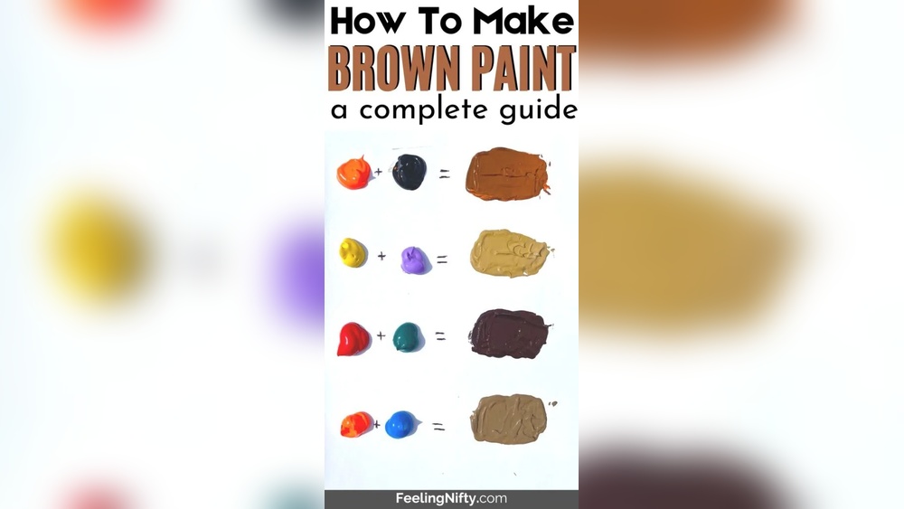 How Do I Make the Color Brown With Paint