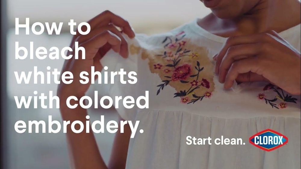 How to Bleach White Shirts With Color