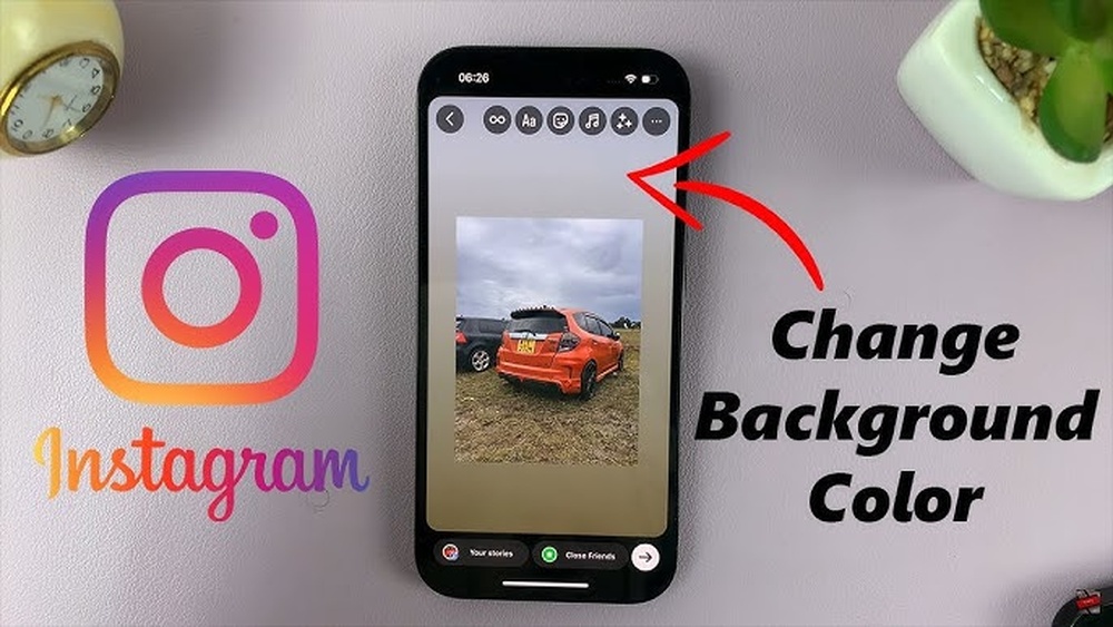 How to Change Background Color on Instagram Story