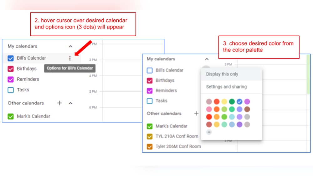 How to Change Colors on Google Calendar