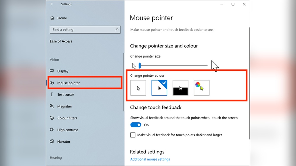 How to Change Mouse Pointer Color