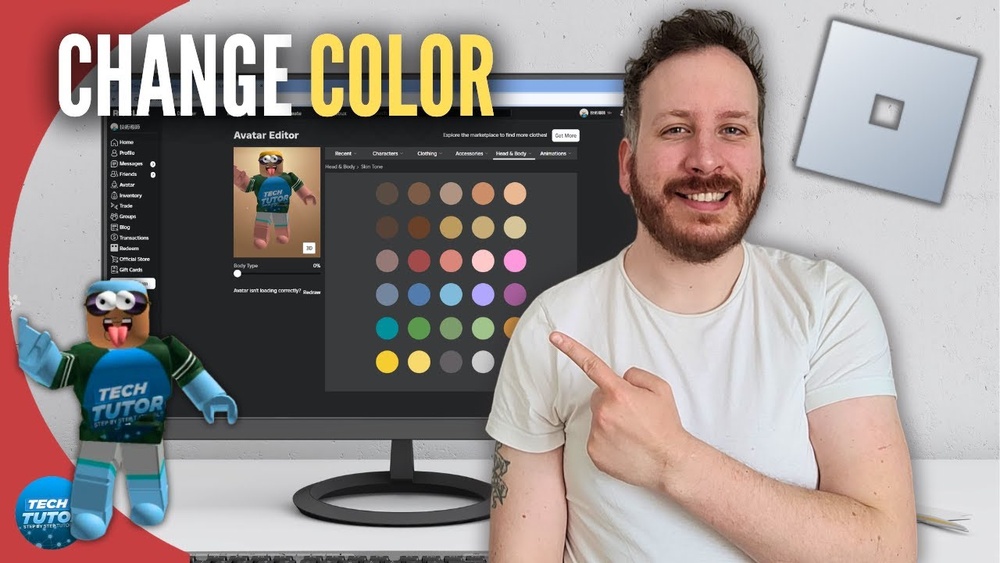 How to Change Skin Color in Roblox