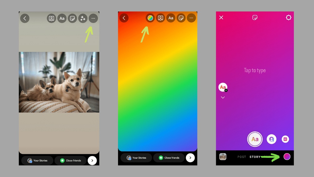 How to Change the Background Color on Instagram Story