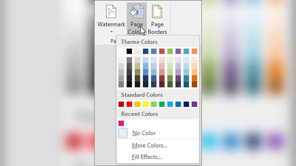 How to Make a Word Document With a Background Color