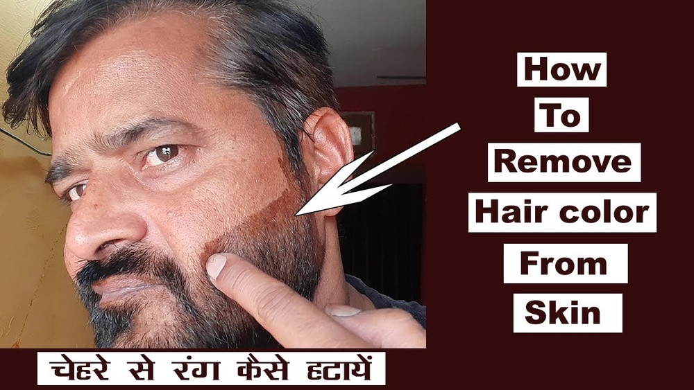 How to Remove Hair Color from Face